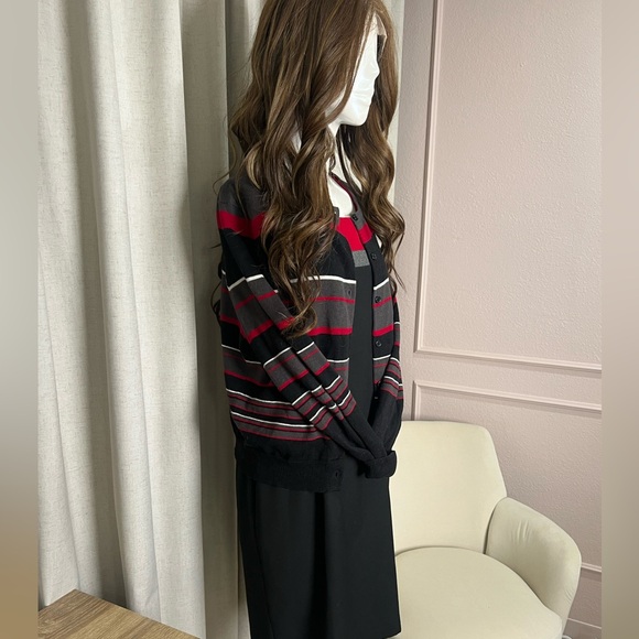 BAHARI GROUP SET VINTAGE 90’s MIDI DRESS WITH CARDIGAN - Picture 2 of 13